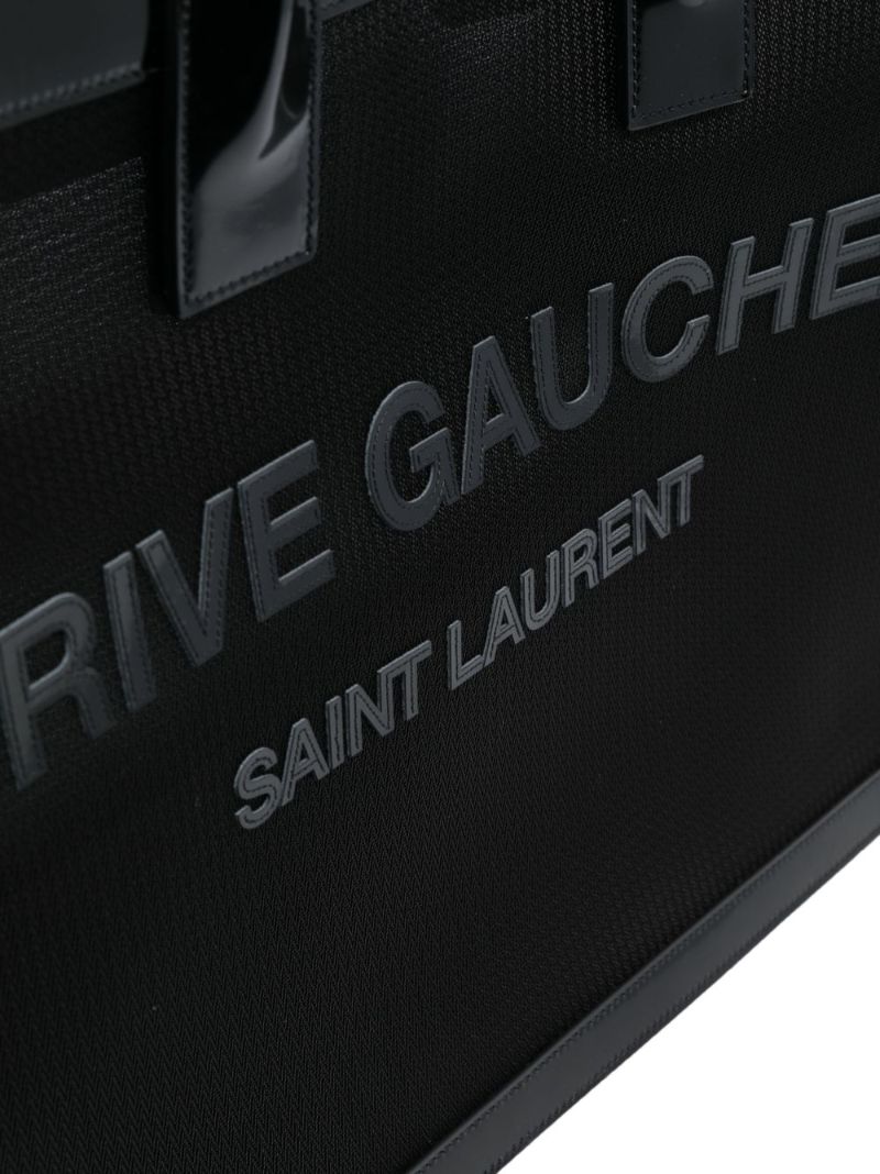 Black Rive Gauche Small Tote Bag