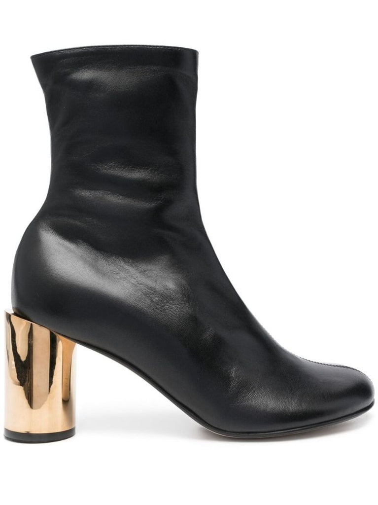 Black Sequence 75 Ankle Boots