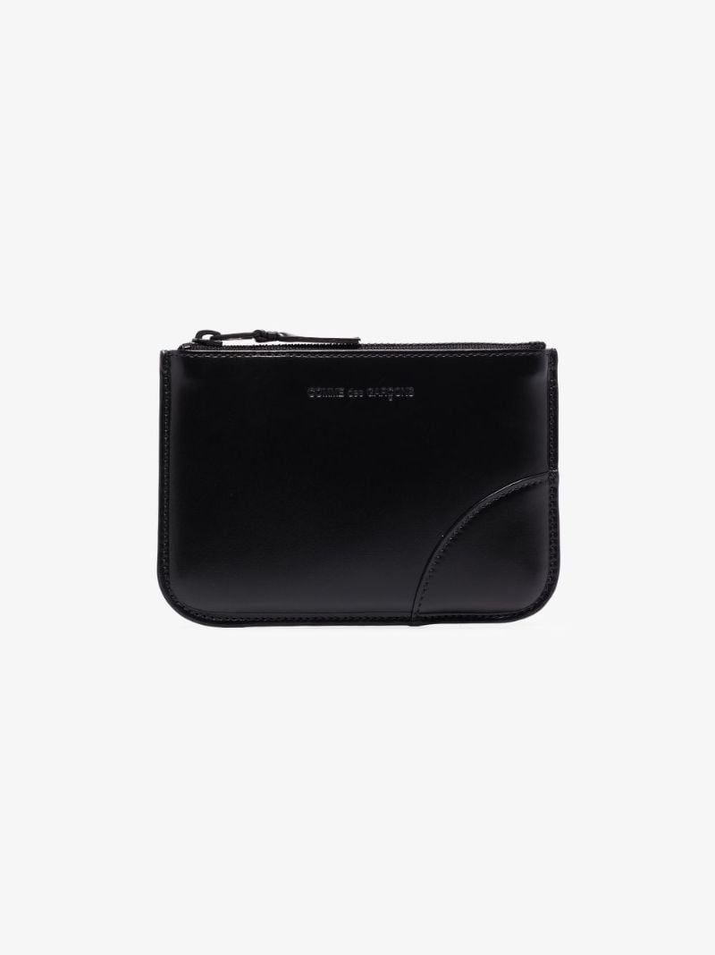 Black Zipped Leather Wallet