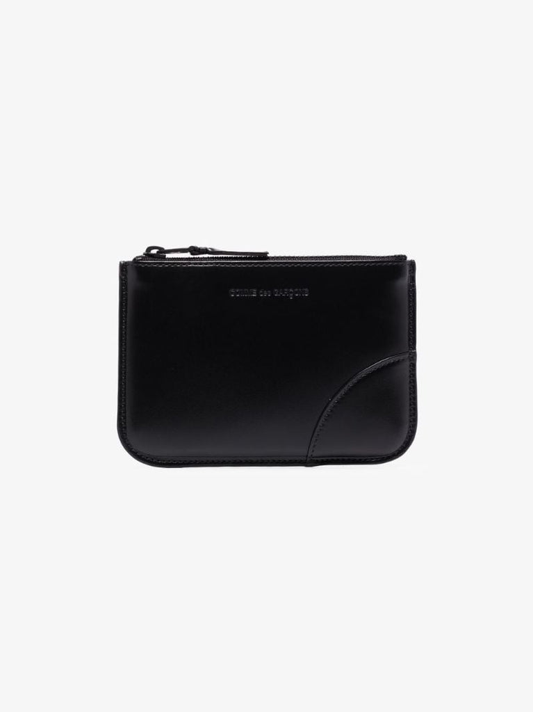 Black Zipped Leather Wallet