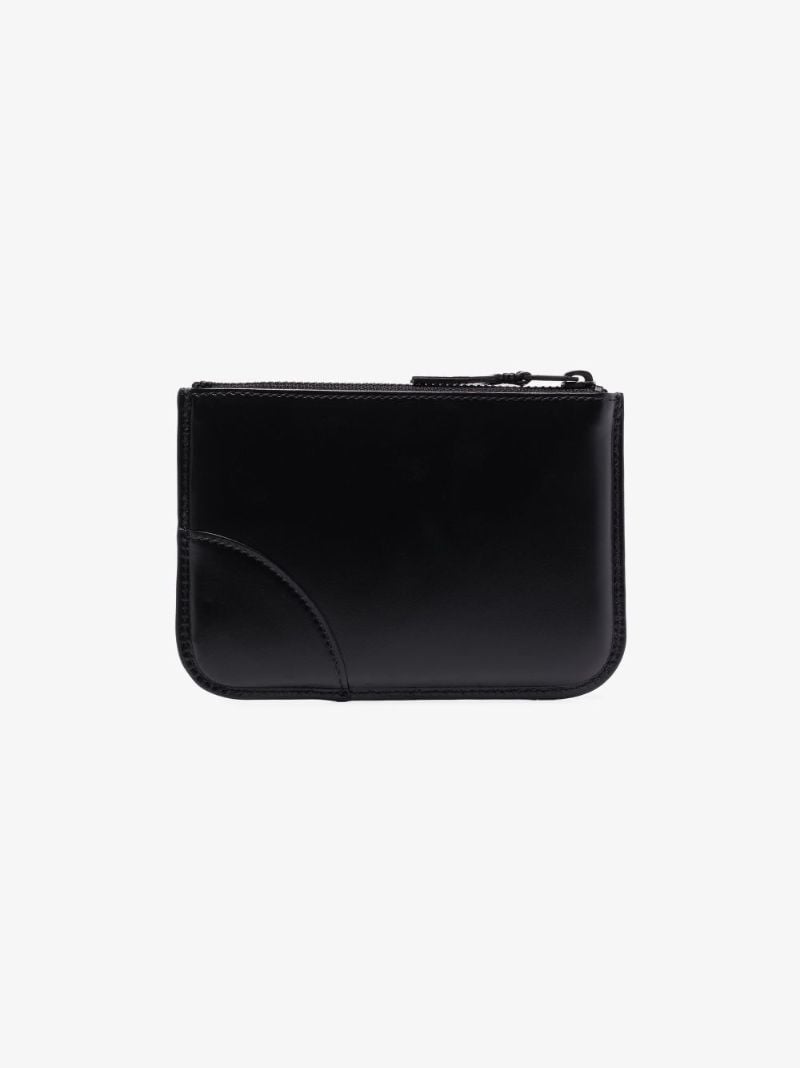 Black Zipped Leather Wallet