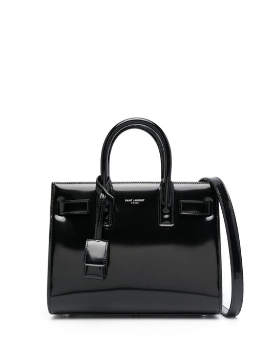 Black Sac De Jour Nano Leather Tote Bag