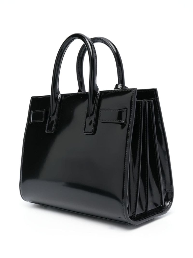 Black Sac De Jour Nano Leather Tote Bag