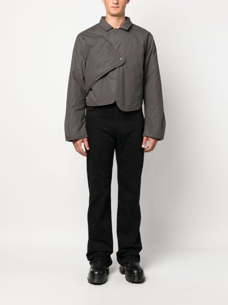 Grey Concordance Asymmetric Padded Jacket