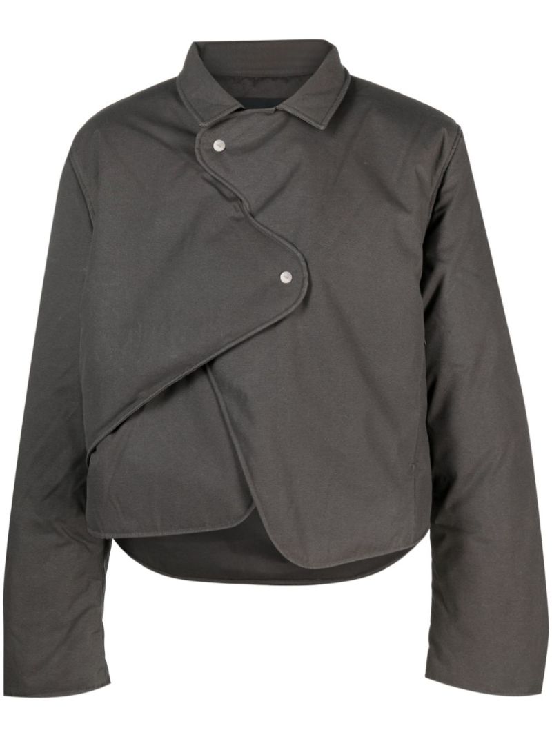 Grey Concordance Asymmetric Padded Jacket