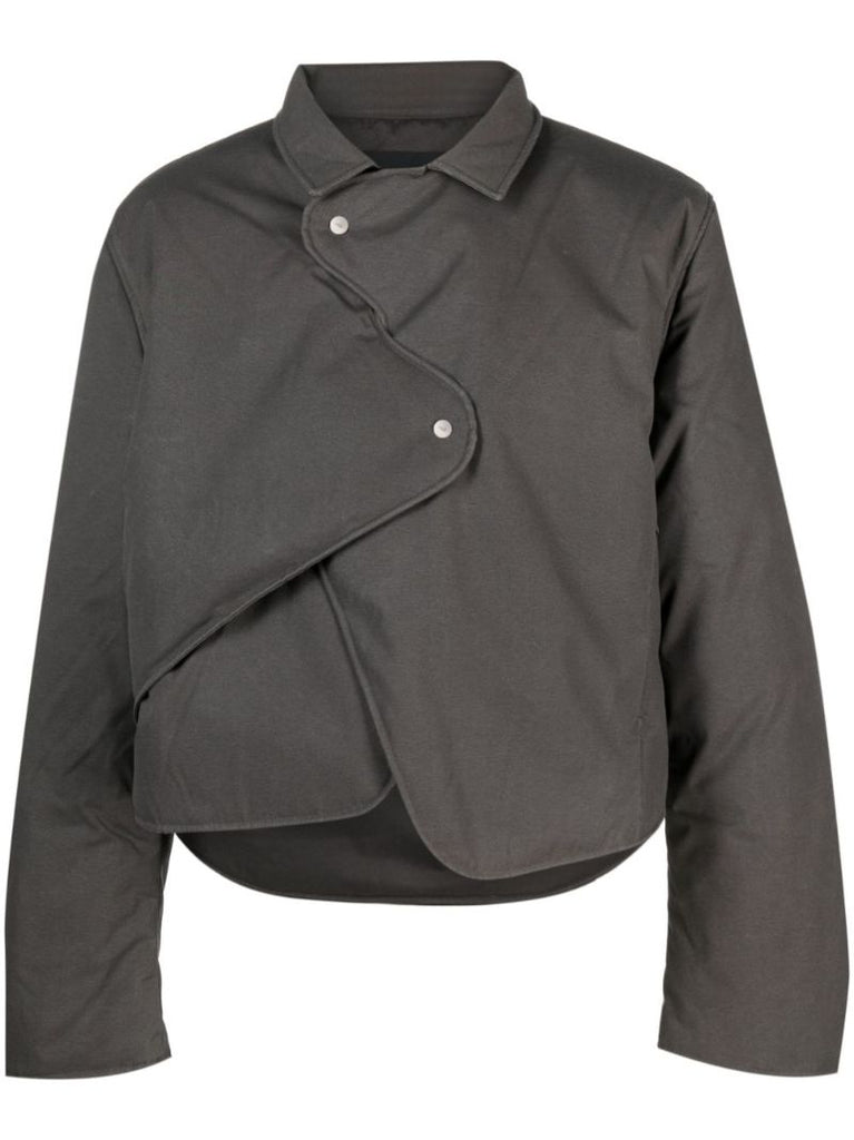Grey Concordance Asymmetric Padded Jacket