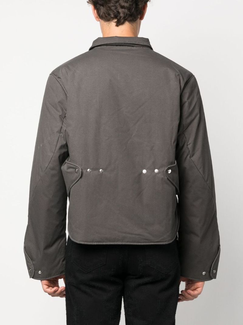 Grey Concordance Asymmetric Padded Jacket
