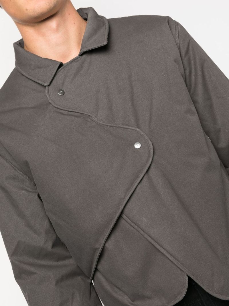 Grey Concordance Asymmetric Padded Jacket