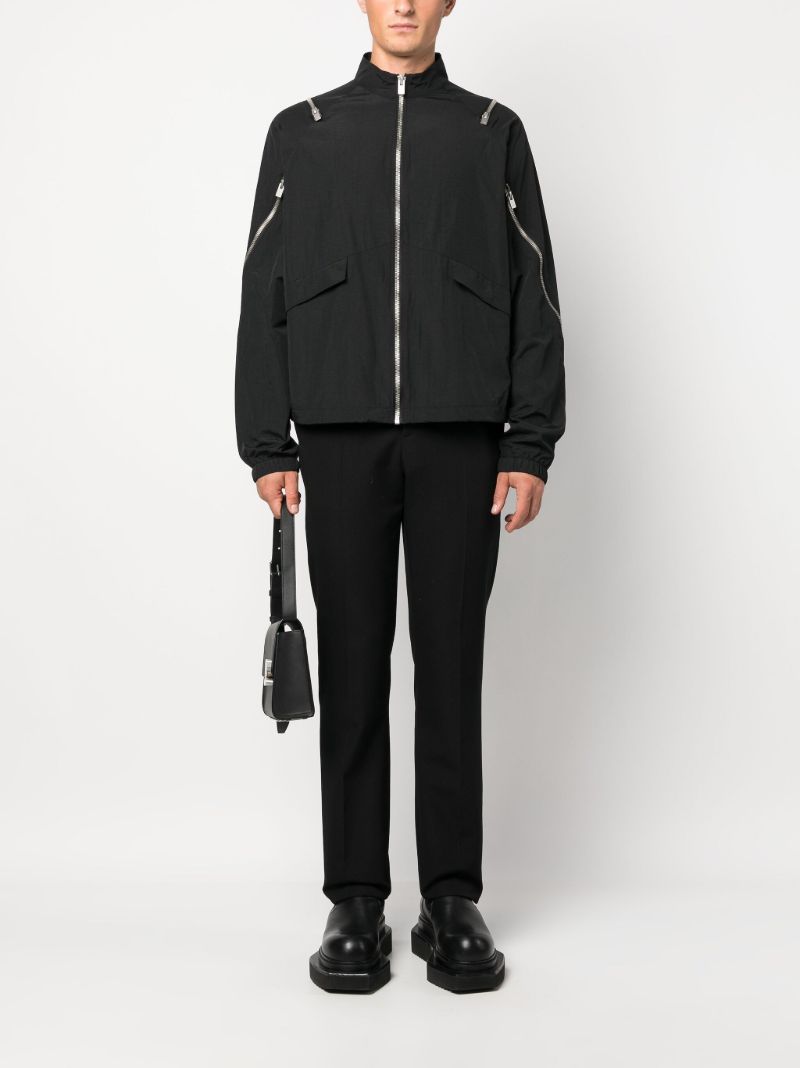 Black Haze Zipped Windbreaker