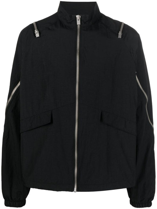 Black Haze Zipped Windbreaker