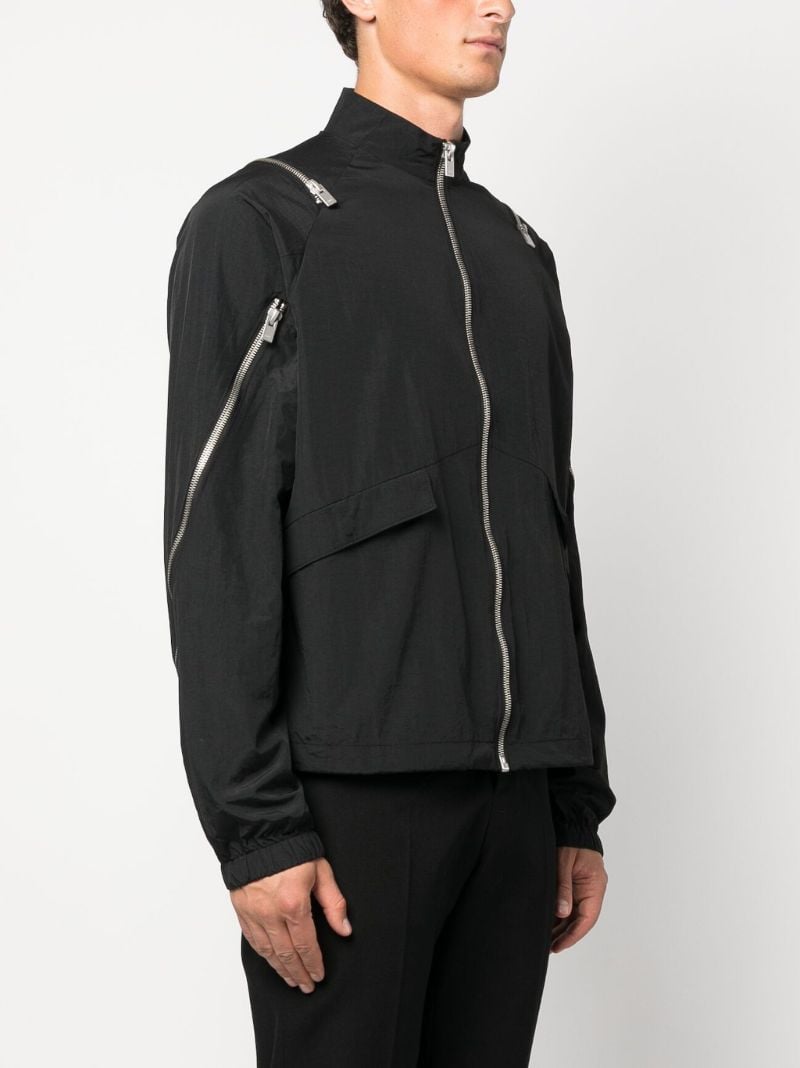 Black Haze Zipped Windbreaker
