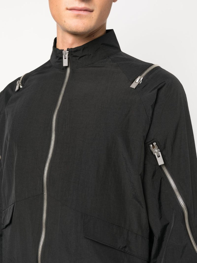 Black Haze Zipped Windbreaker