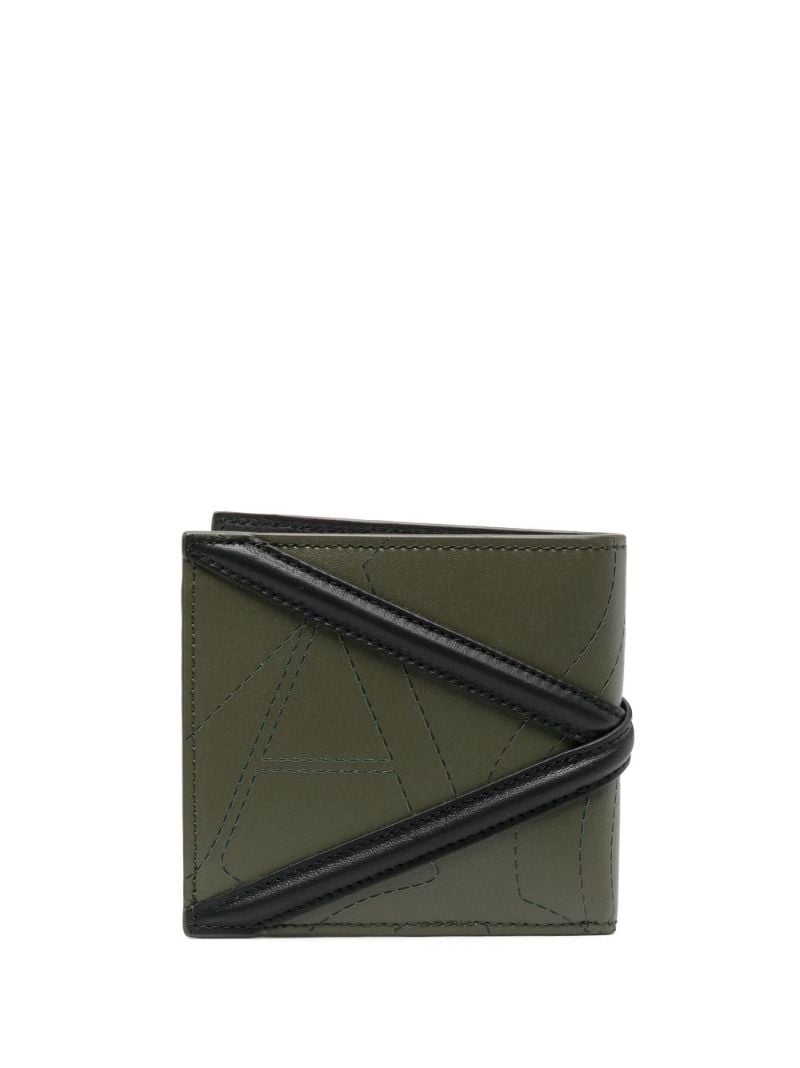 Green the Harness Leather Bi-fold Wallet