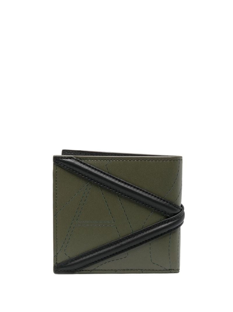 Green the Harness Leather Bi-fold Wallet