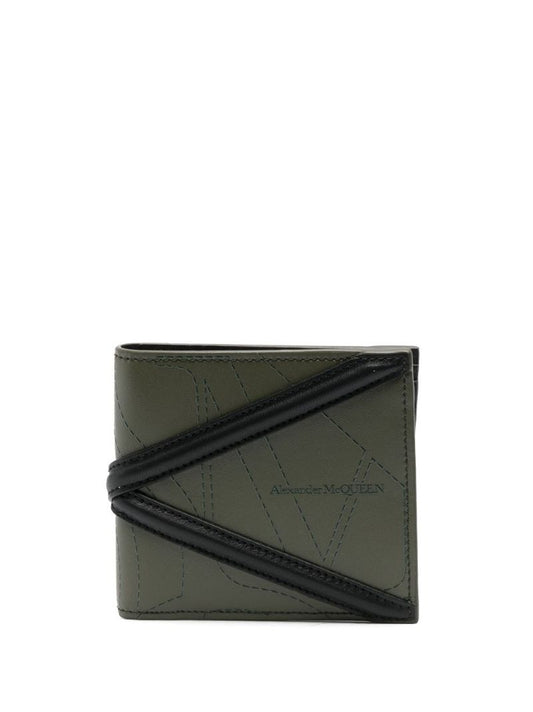 Green the Harness Leather Bi-fold Wallet