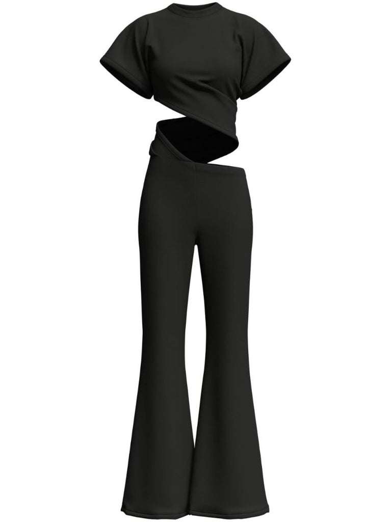Black Sere Organic Cotton Jumpsuit