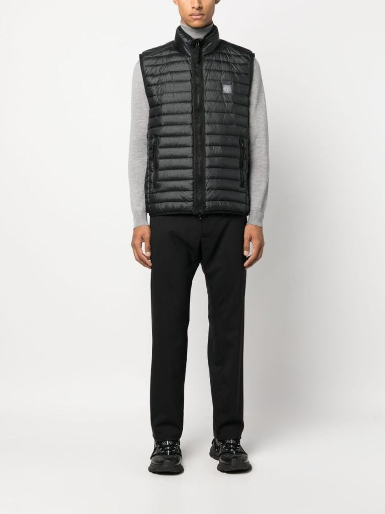 Black Quilted Vest