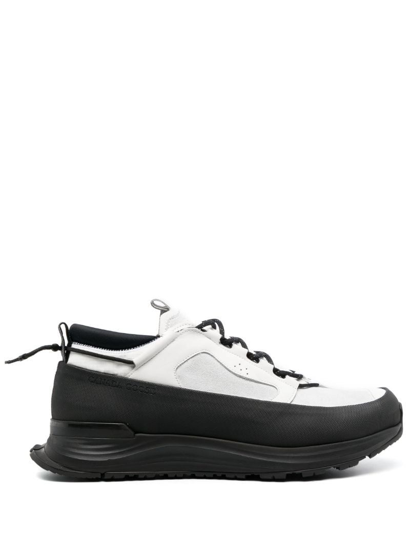 White and Black Glacier Trail Sneakers