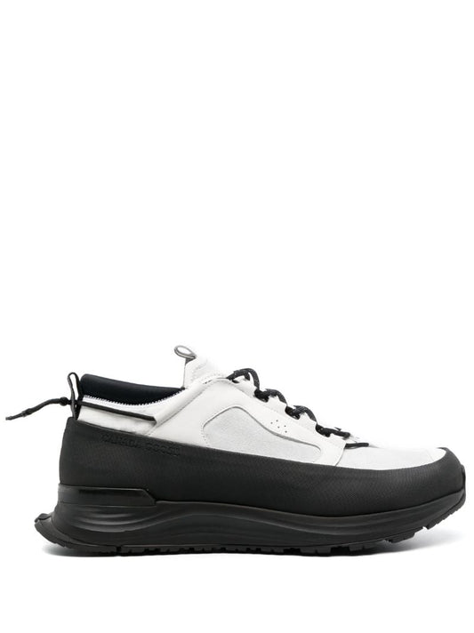 White and Black Glacier Trail Sneakers