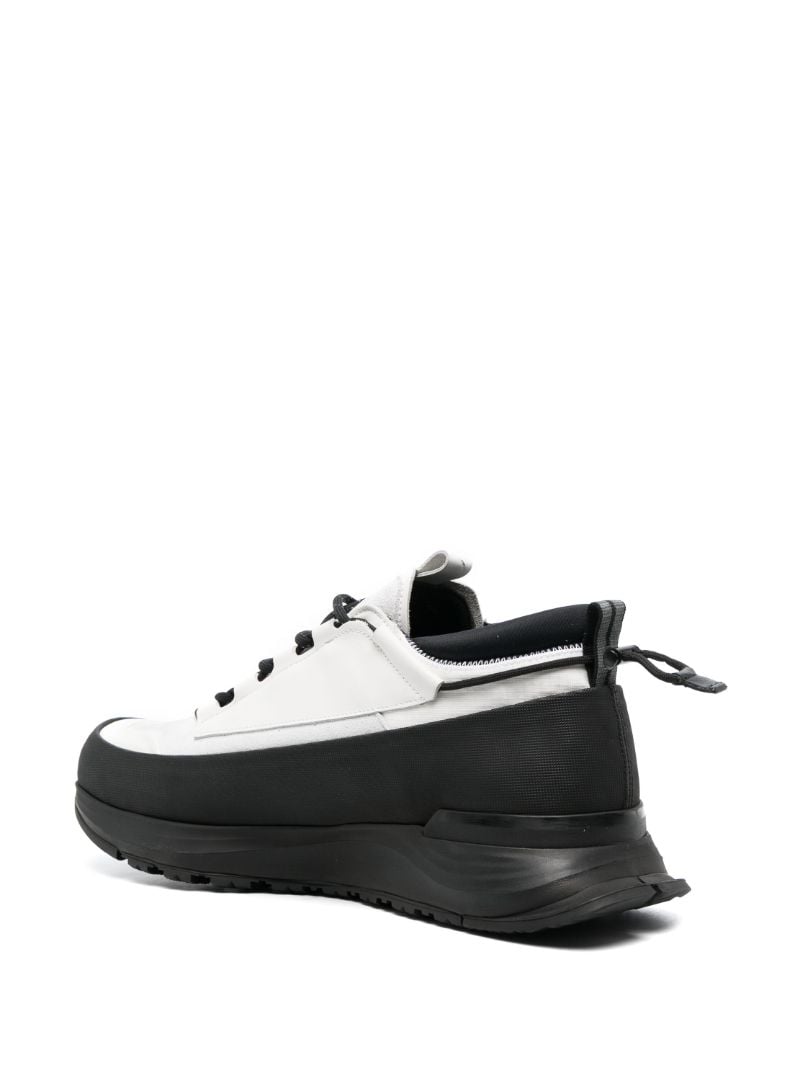 White and Black Glacier Trail Sneakers