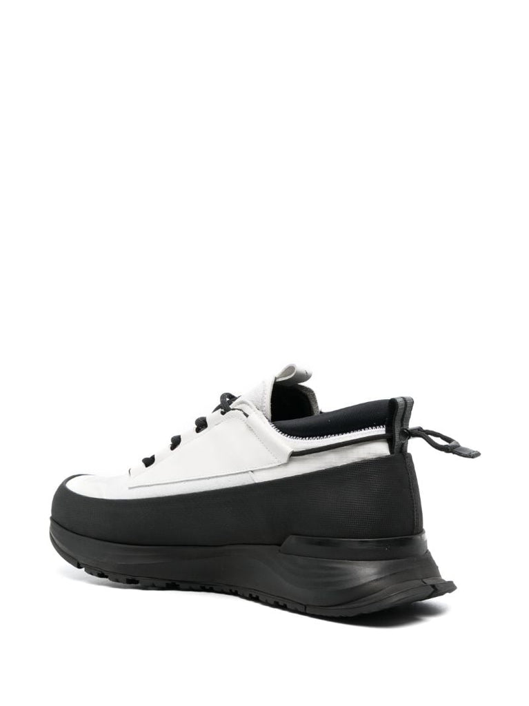 White and Black Glacier Trail Sneakers