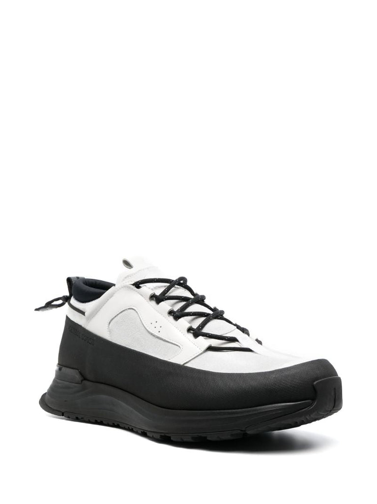 White and Black Glacier Trail Sneakers