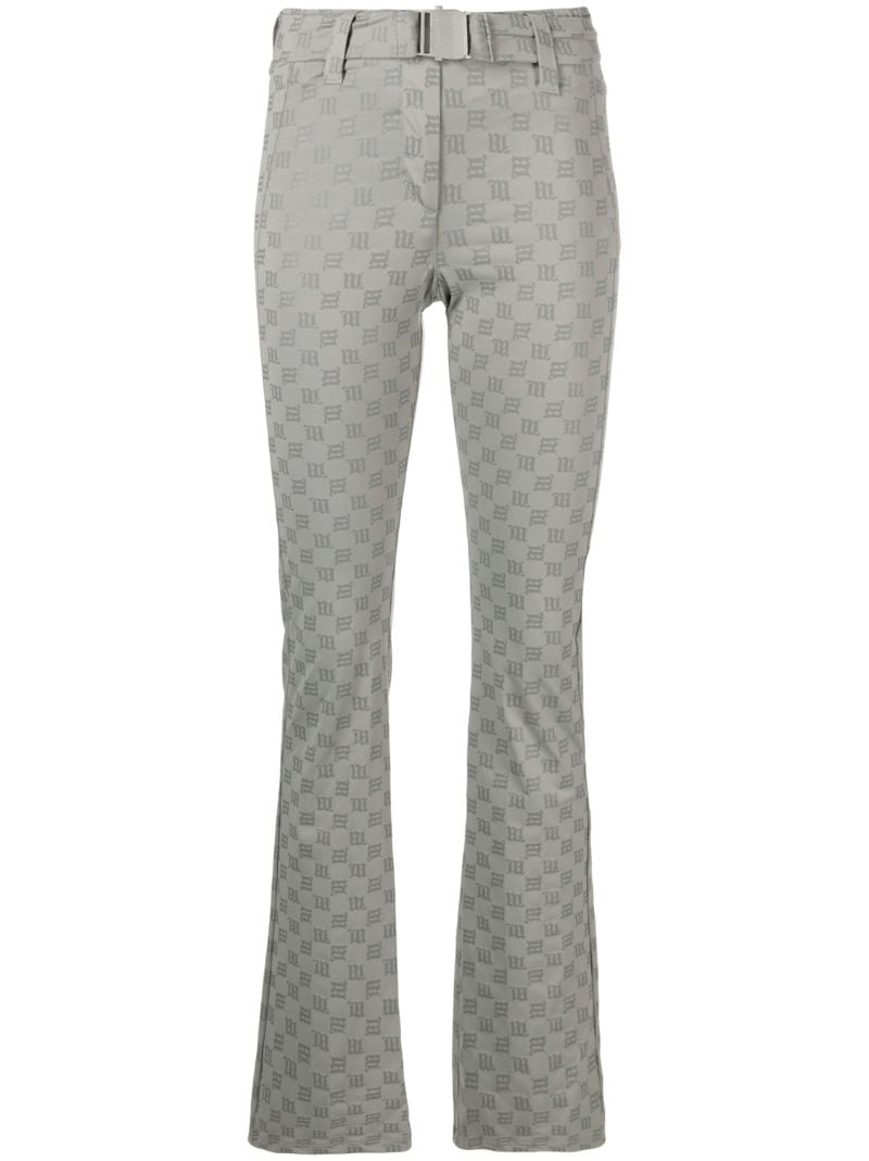 Grey Monogram Ski Trousers