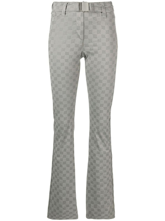 Grey Monogram Ski Trousers