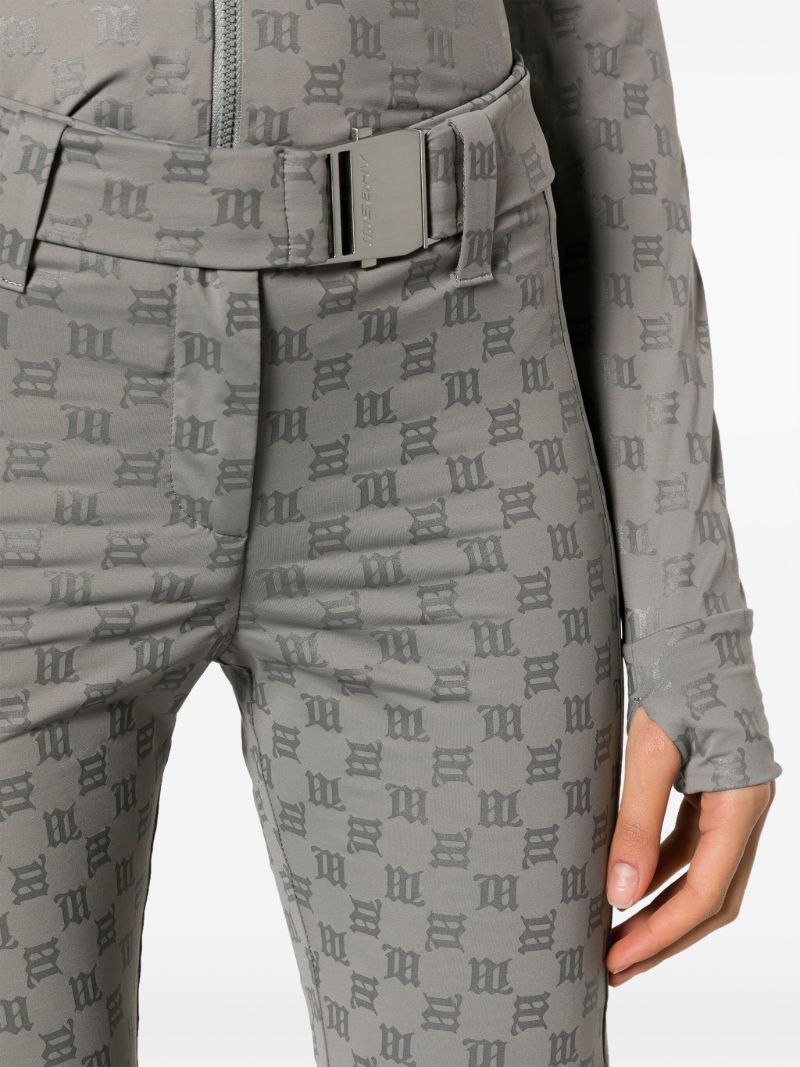 Grey Monogram Ski Trousers