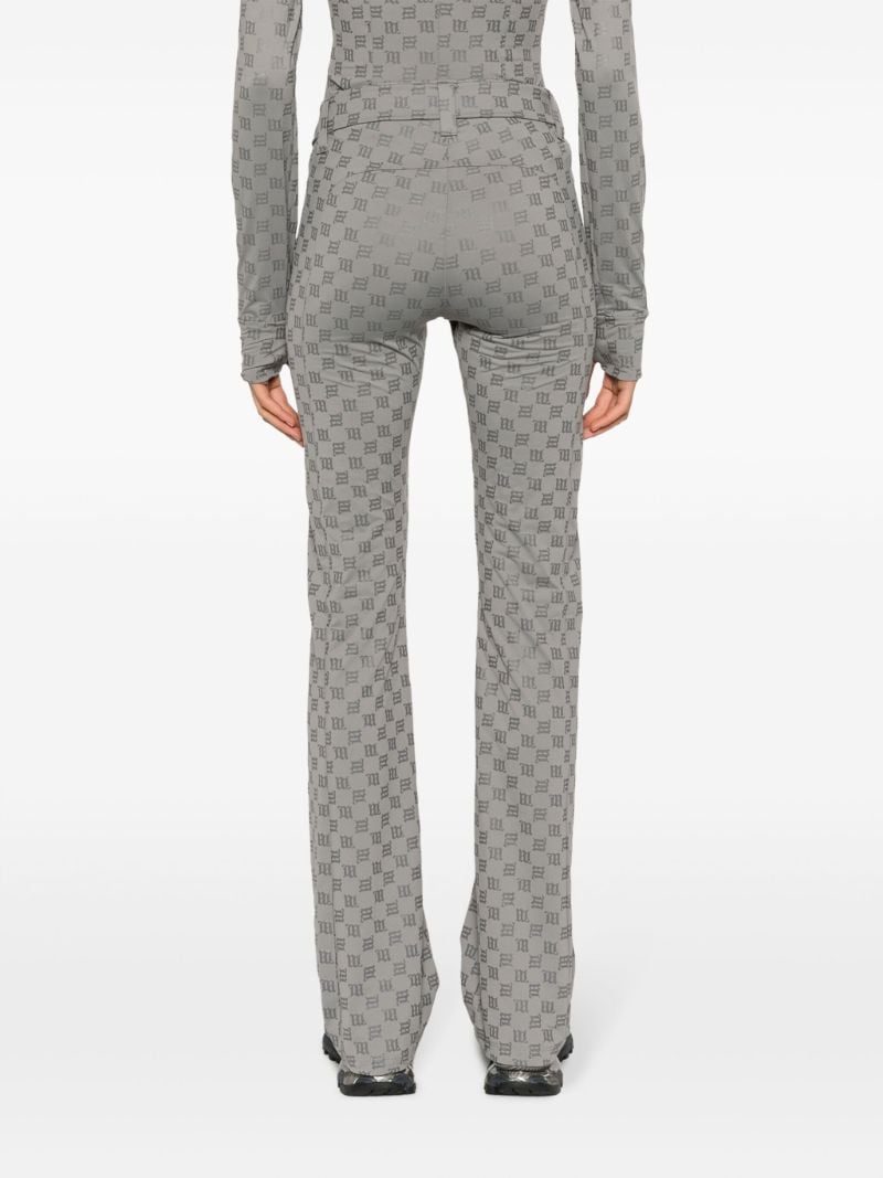 Grey Monogram Ski Trousers