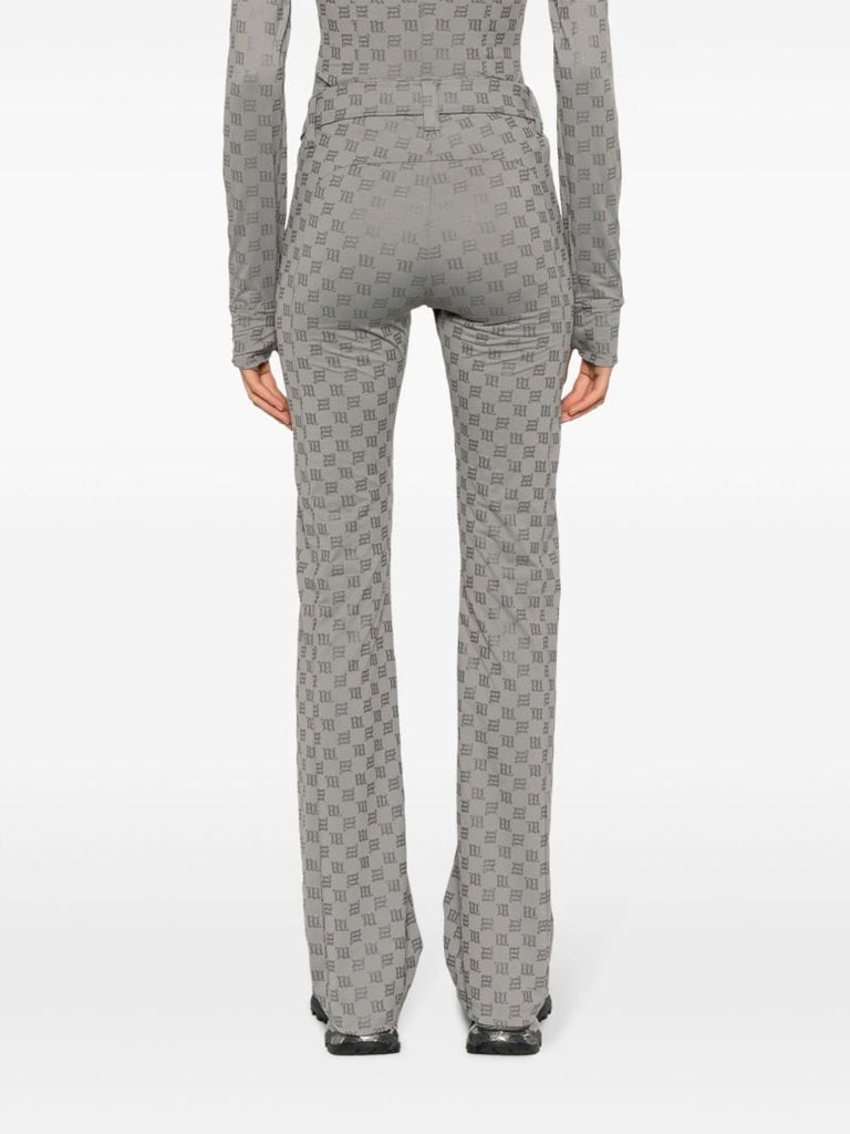 Grey Monogram Ski Trousers