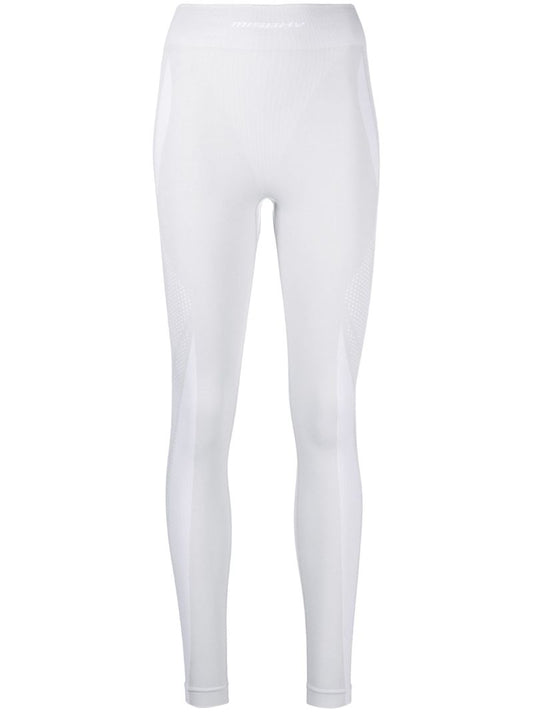 Grey Logo Jacquard Ski Leggings
