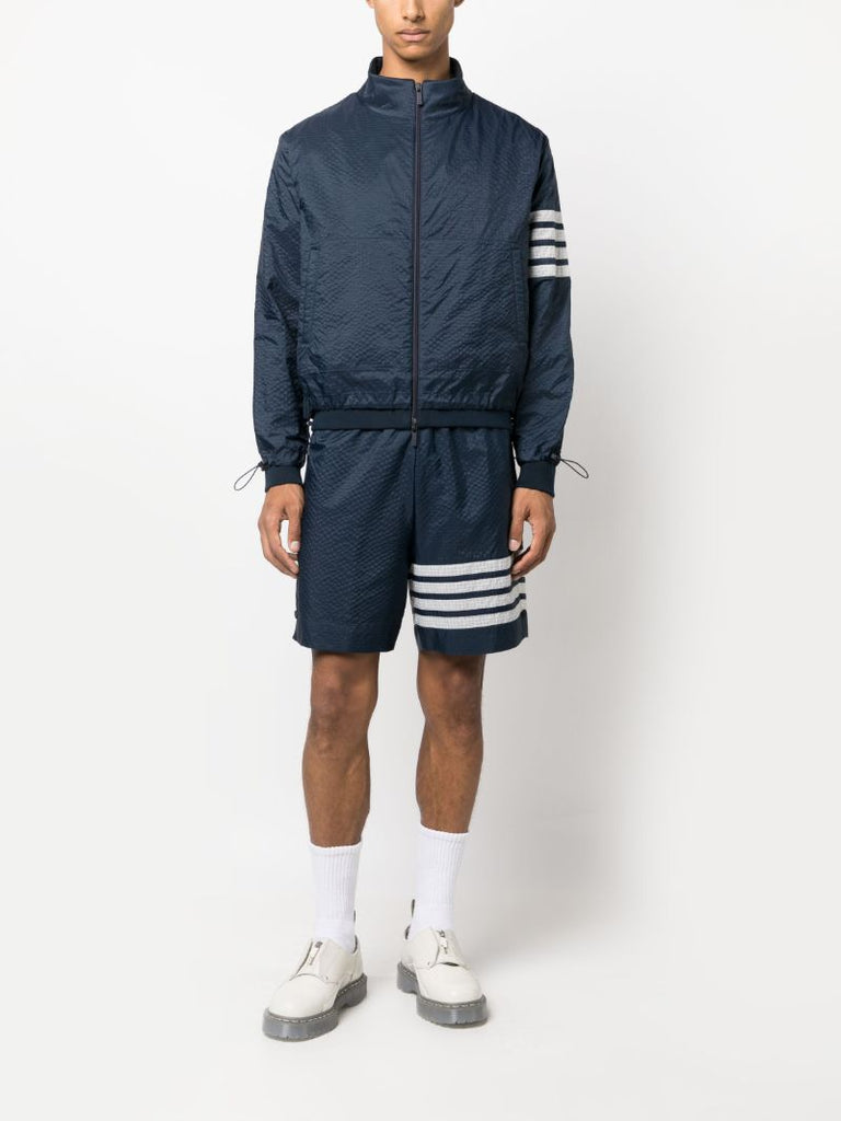 Blu 4-bar Ripstop Bomber Jacket