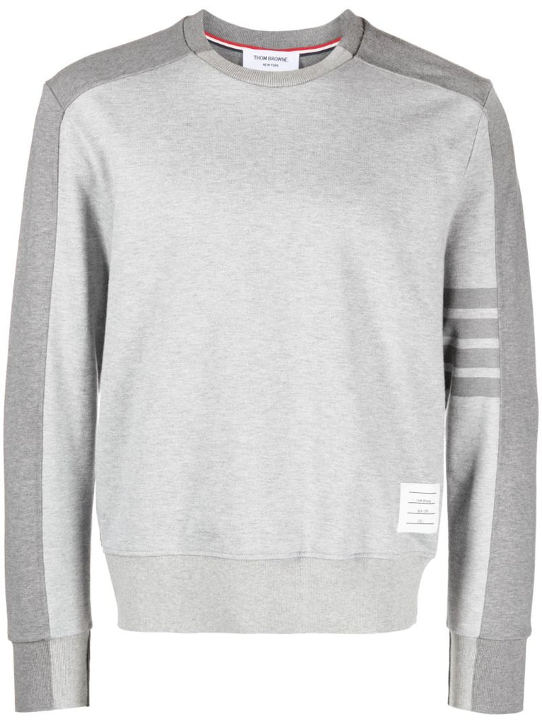 Grey 4-bar Cotton Sweatshirt