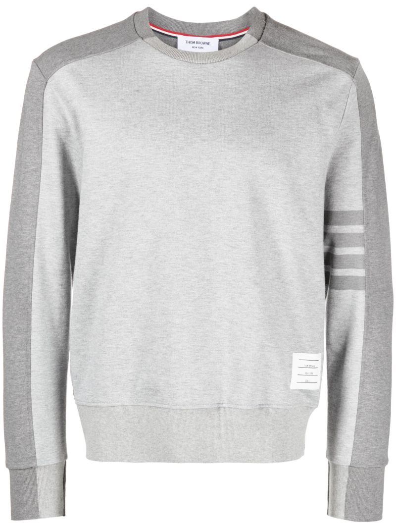 Grey 4-bar Cotton Sweatshirt