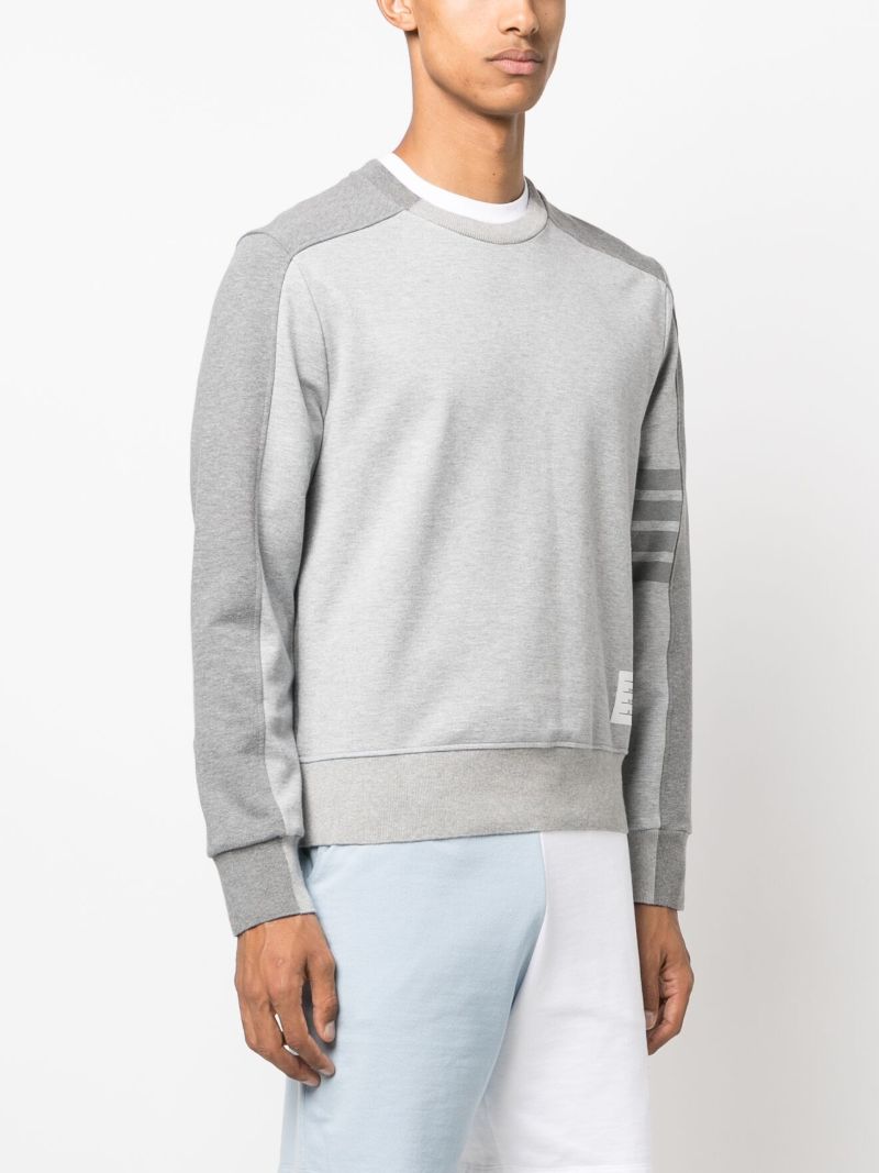 Grey 4-bar Cotton Sweatshirt