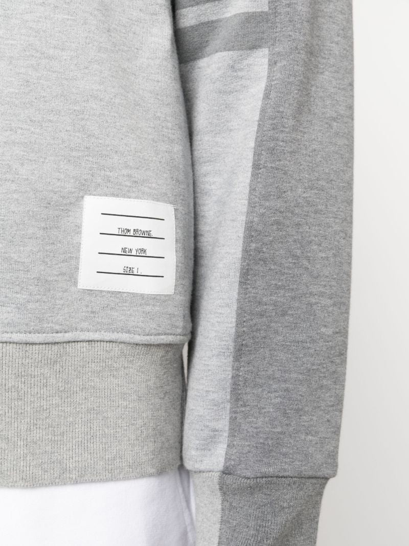 Grey 4-bar Cotton Sweatshirt