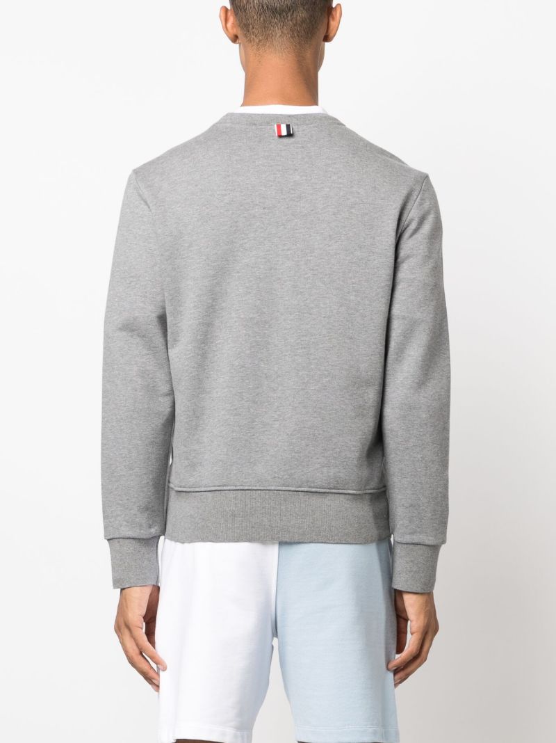 Grey 4-bar Cotton Sweatshirt