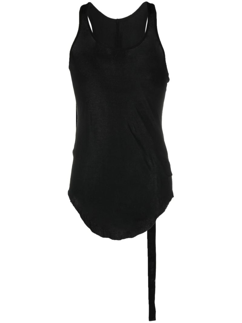Black Scoop Neck Organic Cotton Tank Top