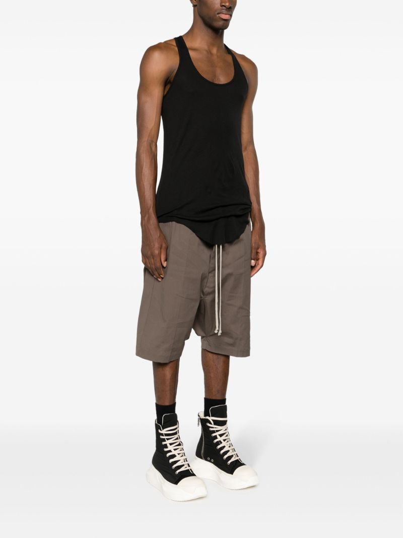 Black Scoop Neck Organic Cotton Tank Top