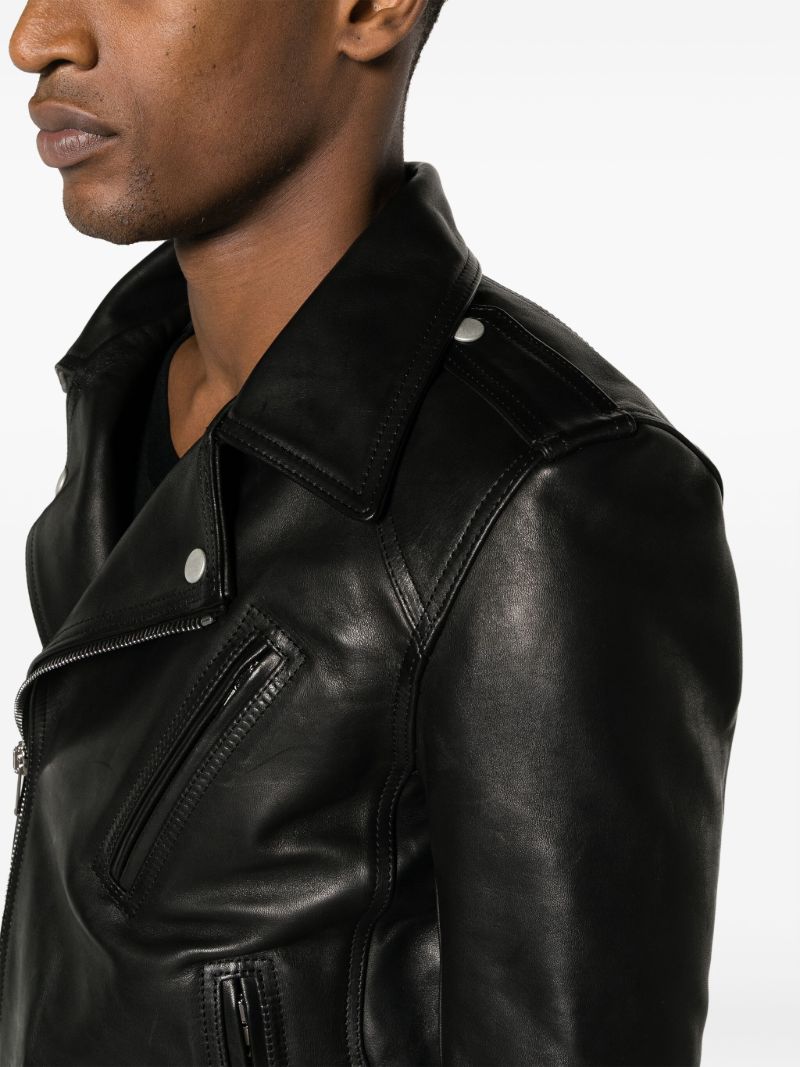 Black Luke Stooges Leather Jacket