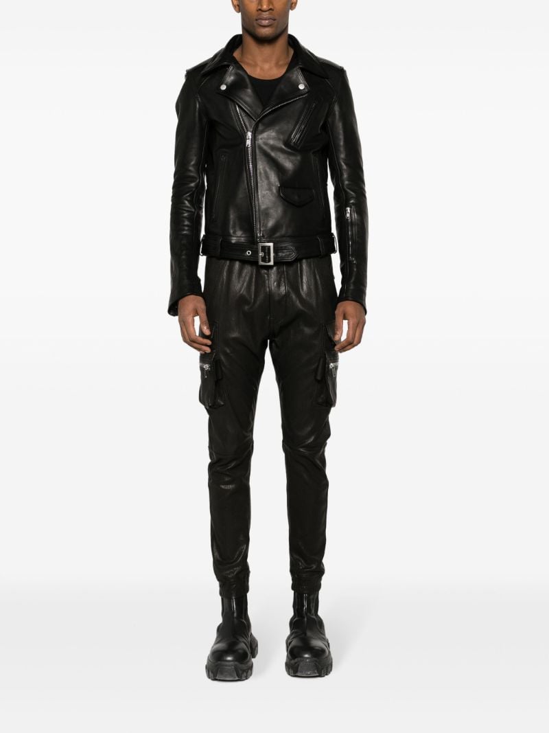 Black Luke Stooges Leather Jacket