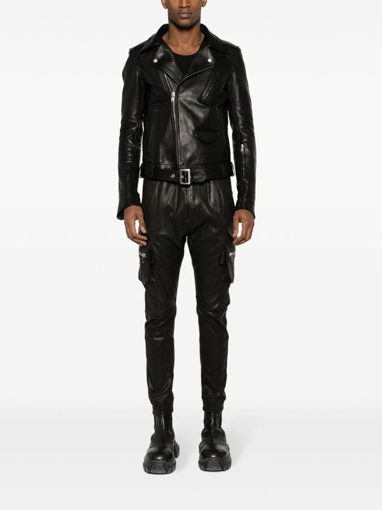 Black Luke Stooges Leather Jacket