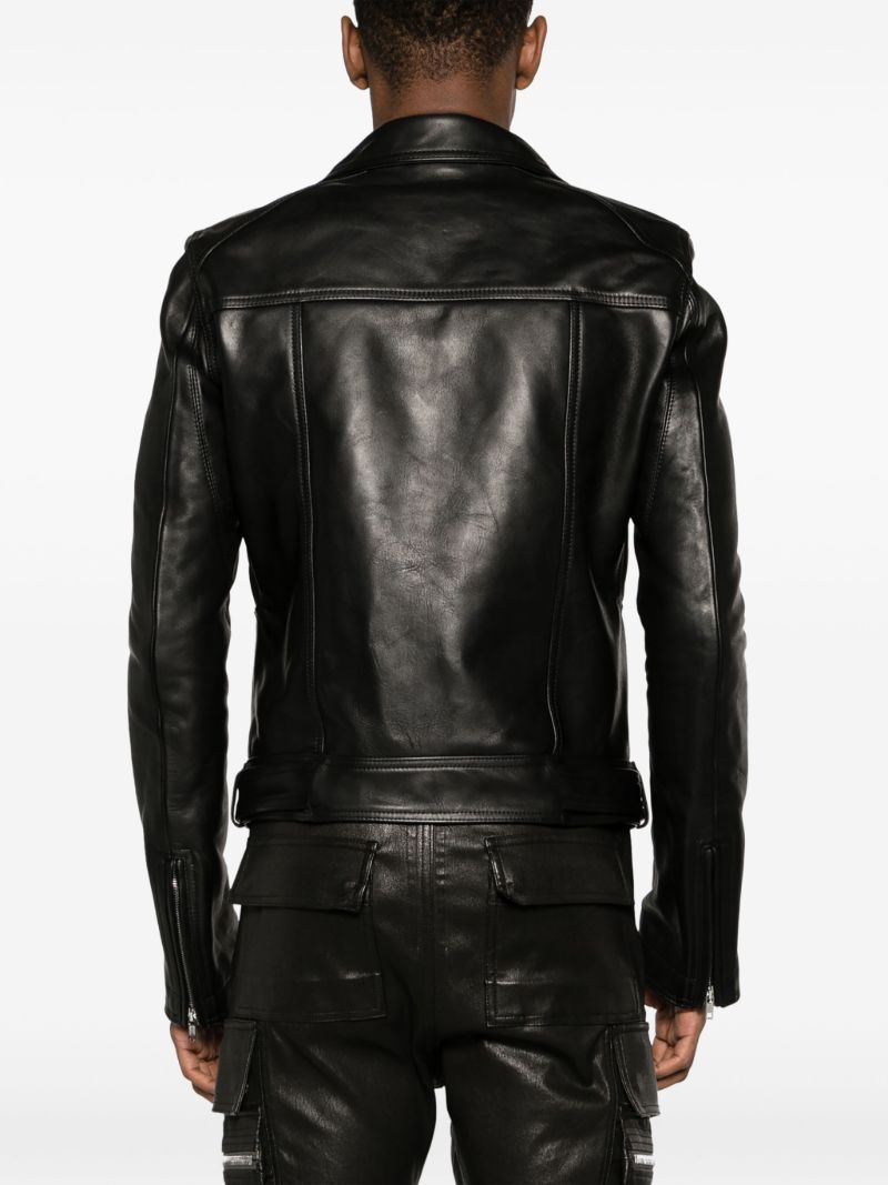 Black Luke Stooges Leather Jacket