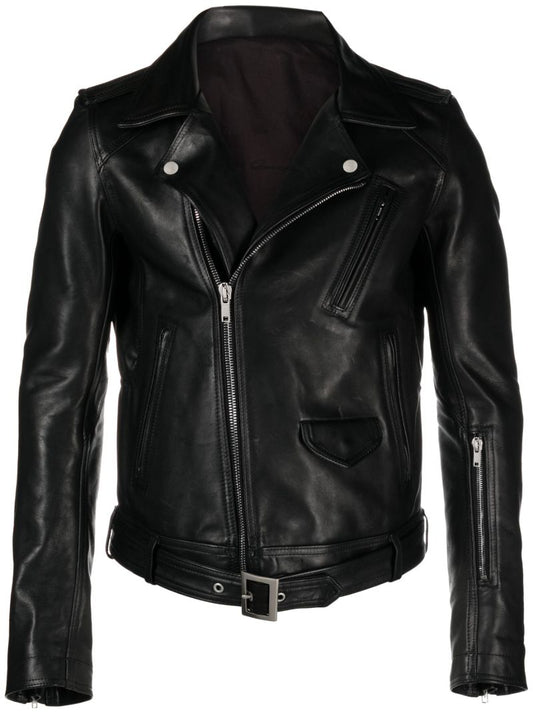Black Luke Stooges Leather Jacket