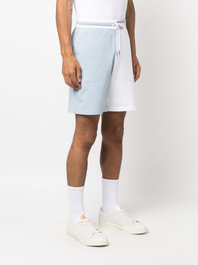 White Fun Mix Colour-block Cotton Shorts