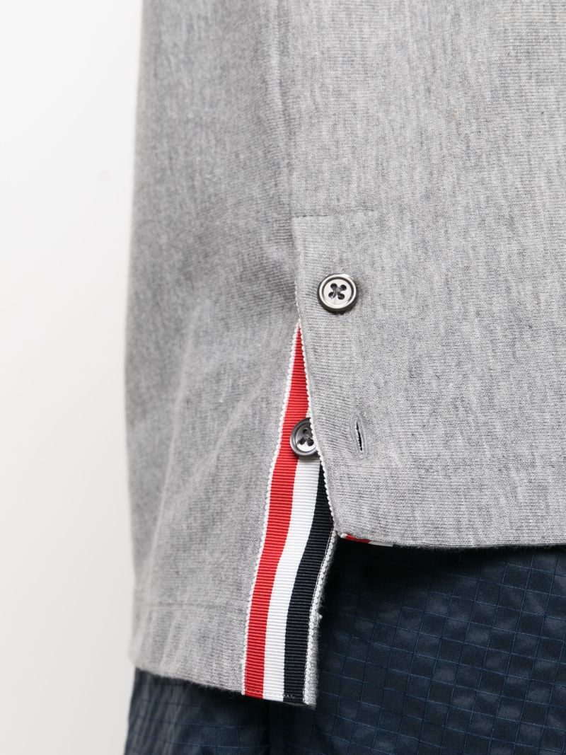 Grey Rwb Stripe-print Cotton T-shirt