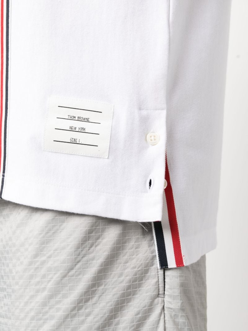 White Rwb Stripe-print Cotton T-shirt