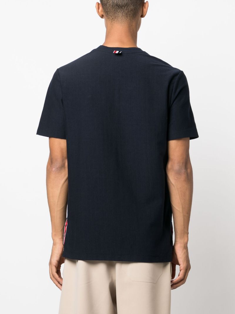 Blue Rwb Stripe Cotton T-shirt