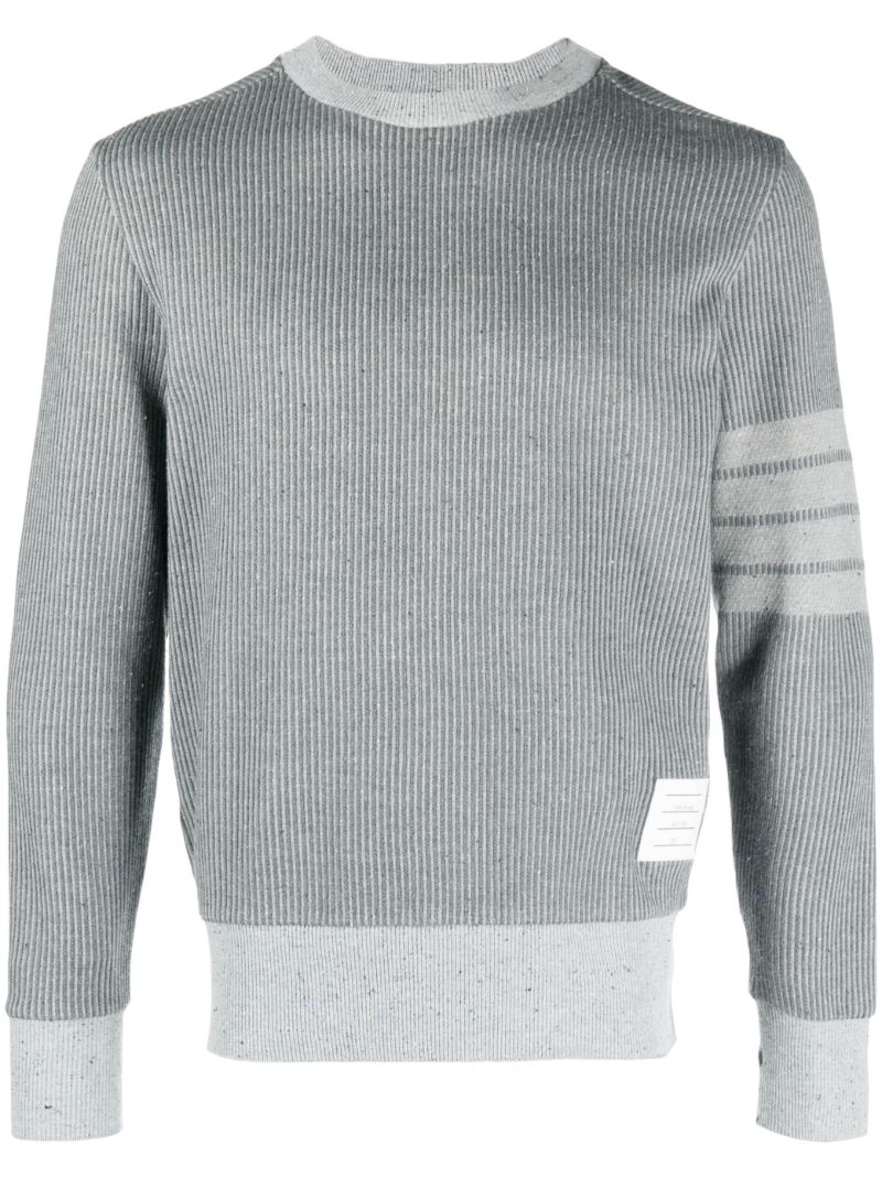 Grey 4-bar Cotton Sweatshirt